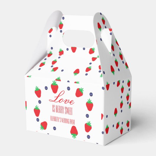 Liebe ist Berry Sweet Fruit Brautparty Geschenkschachtel (Vorderseite)