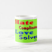 Liebe ist besser als Hass Kaffeetasse (Mittel)