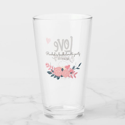 Liebe ist Bierbrauen Glas (Rückseite)