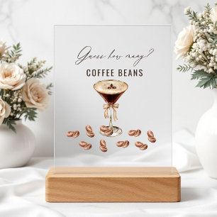 Liebe ist Bierratten wie viele Kaffeebohnen Acrylschild