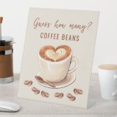 Liebe ist Bierratten wie viele Kaffeebohnen Sockelschild (In Situ)