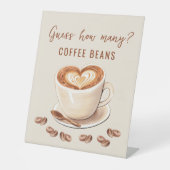 Liebe ist Bierratten wie viele Kaffeebohnen Sockelschild (Vorderseite)