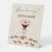 Liebe ist Bierratten wie viele Kaffeebohnen Sockelschild (Vorderseite)