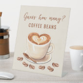 Liebe ist Bierratten wie viele Kaffeebohnen Sockelschild (In Situ)