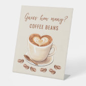 Liebe ist Bierratten wie viele Kaffeebohnen Sockelschild (Vorderseite)