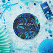 Liebe ist blau pappteller (Party)