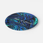 Liebe ist blau pappteller (Schrägansicht)