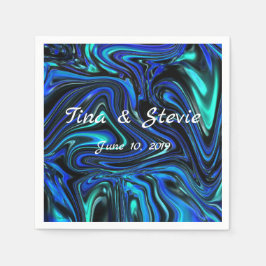 Liebe ist blau serviette