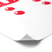 Liebe ist Blind Braille Hearts Poster (Ecke)