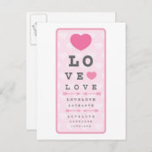 Liebe ist Blind Postkarte (Vorne/Hinten)