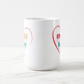 Liebe ist Blindes Blindenherz Kaffeetasse (Mittel)
