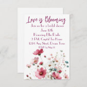 Liebe ist blühende Braut, um blutig zu sein Einladung (Vorne/Hinten)