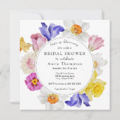 Liebe ist blühendes Frühlingsfloral Brautparty Einladung (Vorderseite)