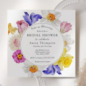 Liebe ist blühendes Frühlingsfloral Brautparty Einladung