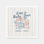 Liebe ist Boilin' Over Seafood Wedding Serviette (Vorderseite)