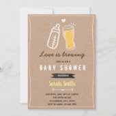 Liebe ist Braudusche Babyeinladung Einladung (Vorderseite)