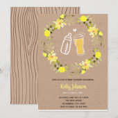 Liebe ist Braudusche Einladung Baby (Vorne/Hinten)