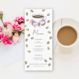 Liebe ist Brauen Brautparty Menü Menükarte