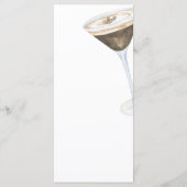 Liebe ist Brauen Brautparty Menü Menükarte (Rückseite)