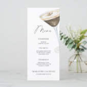 Liebe ist Brauen Brautparty Menü Menükarte (Stehend Vorderseite)