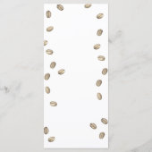 Liebe ist Brauen Brautparty Menü Menükarte (Rückseite)