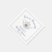 Liebe ist Brauen Bridal Tee Party Serviette (Ecke)