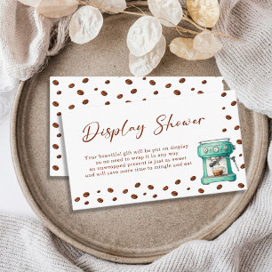 Liebe ist Brauen Espresso-Maschine Display-Dusche Begleitkarte