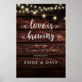 Liebe ist brauen, Hochzeit Probe Abendessen, rusti Poster (Vorne)