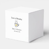 Liebe ist Brauen Kaffee Tasse Gold Herznamen Geschenkschachtel (Rückseite)
