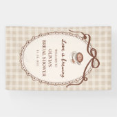 Liebe ist Brauender Kaffee Brautparty Willkommen Banner (Horizontal)