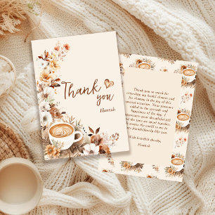 Liebe ist Brauender Kaffee Junggesellinnenabschied Dankeskarte