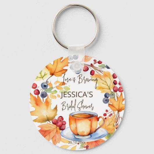 Liebe ist Braufall Brautparty bevorzugt Schlüsselanhänger (Vorderseite)