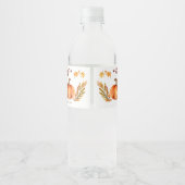 Liebe ist Braufall Brautparty bevorzugt Wasserflaschenetikett (Rückseite)