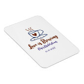 Liebe ist braun blaues Brautparty hinzufügen Namen Magnet (Rechte Seite)