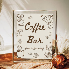 Liebe ist Brautjungfern-Cafébar im Werden Poster