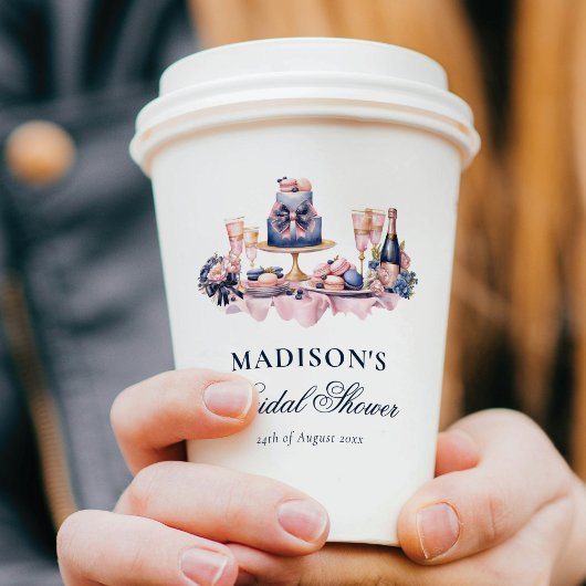 Liebe ist Brautparty Aquarell Pappbecher