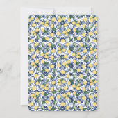 Liebe ist Brautparty Brechen Kaffee Mittelmeer Einladung (Rückseite)