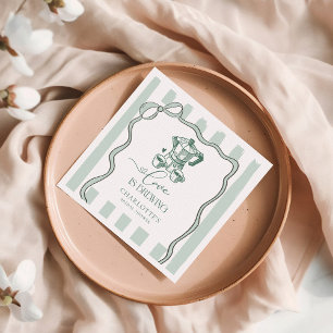 Liebe ist Brechen Modernes Kaffee Brautparty Serviette