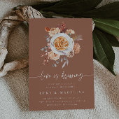 Liebe ist Breffee Brunch Engagement Party Einladung