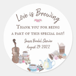 Liebe ist Brewing Brautparty Bevorzugung Stickers