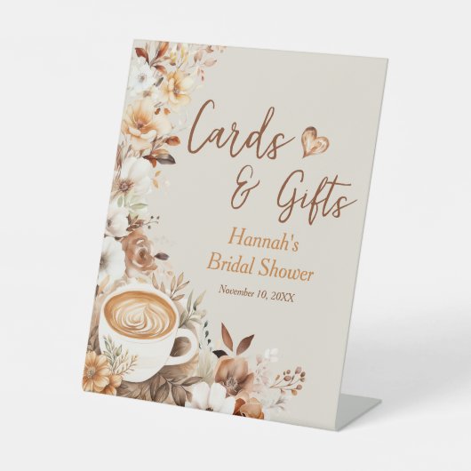 Liebe ist Brewing Cards and Gifts Brautparty Sockelschild (Vorderseite)