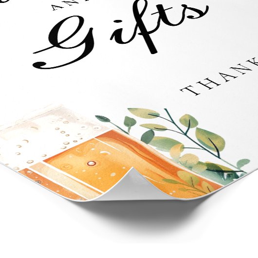 Liebe ist Brewing Cards Geschenke Brautparty-Zeich Poster (Ecke)