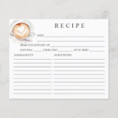 Liebe ist Brewing Coffee Theme Rezept Card (Vorderseite)