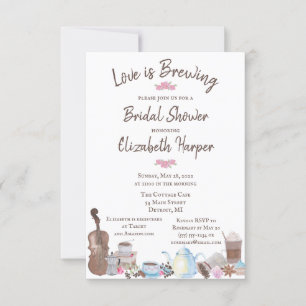 Liebe ist Brewing, Kaffeemaschine Dusche Einladung