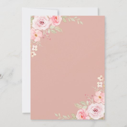 Liebe ist Brewing Tee Garden Party Brautparty Einladung (Rückseite)