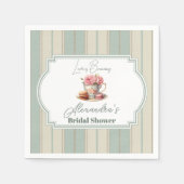 Liebe ist Brewing Tee Party Brautparty Serviette (Vorderseite)