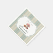 Liebe ist Brewing Tee Party Brautparty Serviette (Ecke)