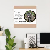 Liebe ist Bullmastiff Poster (Heimbüro)