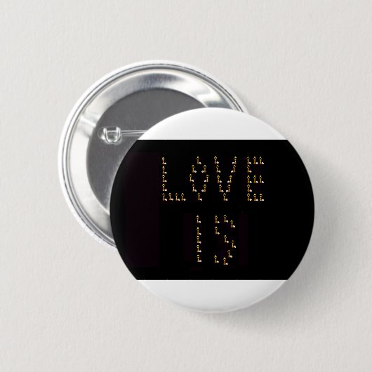 Liebe ist button (Vorne & Hinten)