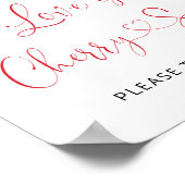 Liebe ist Cherry Sweet Nehmen Sie eine Leckerei Poster (Ecke)